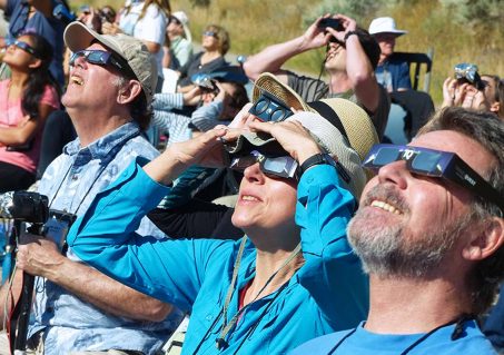 During an annular solar eclipse, it is never safe to remove your solar filters or eclipse-viewing glasses when looking at the Sun. (Photo by Cathrine Bryn/TQ)