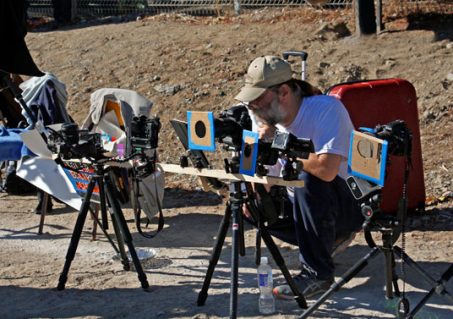 2b-2019-Lots-of-gear-PD-400 Some people view a total solar eclipse with just their eyes. Others bring a lot of gear, hoping to capture every nuance of totality. (Photo by Paul Deans/TQ)